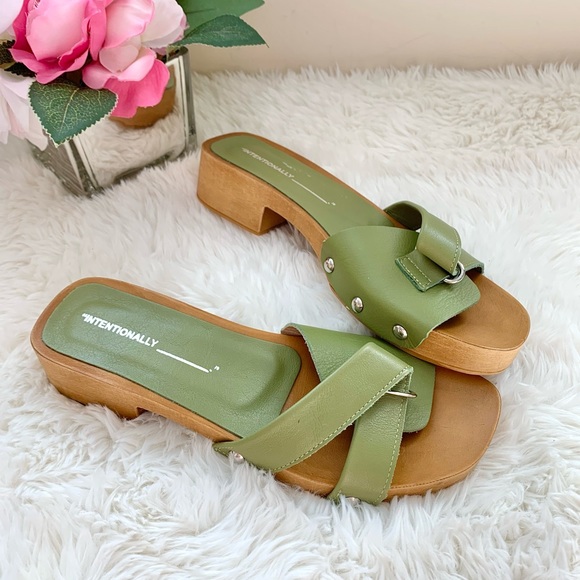 NEW Free People x Intentionally Blank Cleo Clog Sandal 38 NWOB - Picture 16 of 16